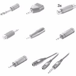 SpeaKa Professional SP-7870280 adattatore per inversione del genere dei cavi 6.3mm/6.3mm/3.5mm/3.5mm/3.5mm/3.5mm/3.5mm/RCA/RCA/RCA 2x 6.3mm/3.5mm/2x 3.5mm/3.5mm/6.3mm/3.5mm/RCA/RCA/RCA/RCA Nero - Vista aggiuntiva 4