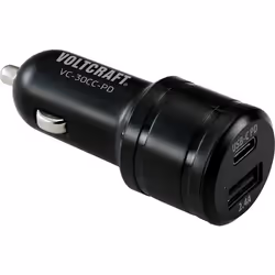 VOLTCRAFT VC-30CC-PD, Universale, Auto, 12, 24 V, 30 W, 5, 9, 12 V, DC1-to-DC2