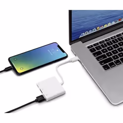 Renkforce RF-4366444 replicatore di porte e docking station per laptop USB 3.2 Gen 1 (3.1 Gen 1) Type-C Bianco