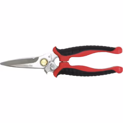 Toolcraft TO-6541344, Adulto, Taglio a zig zag, Singolo, Nero, Rosso, Acciaio inox, Acciaio inox, Forbici per attività manual ...