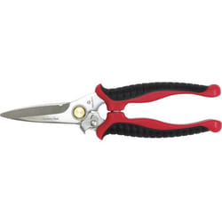 Toolcraft TO-6541344 forbici da cancelleria Forbici per attività manuali Taglio a zig zag Nero, Rosso, Acciaio inox