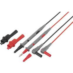 Voltcraft - tl 88-4 kit puntali di sicurezza Spina a banana 4 mm Sonda 1.80 m Nero, Rosso 1 kit