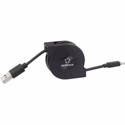 Renkforce RF-4352330 cavo Lightning 0,8 m Nero