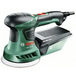 Levigatrice 270 W PEX 300 con platorello da 125 mm e 25 fogli abrasivi