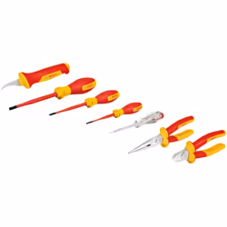 Set di utensili isolati VDE Professional il set comprende utensili in acciaio al cromo-vanadio con impugnatura ergonomica e a ...