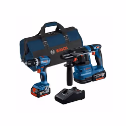 Caratteristiche del prodotto: Set di apparecchi Bosch a batteria 18 volt Composto dal trapano a percussione a batteria GSB 18 ...