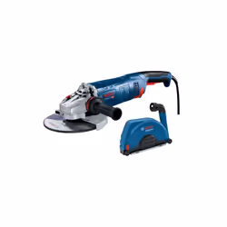 La smerigliatrice angolare 2400 W con cuffia di aspirazione 0615A5004S Bosch GWS 24-230 JZ + GDE 230 FC-S è un potente utensi ...