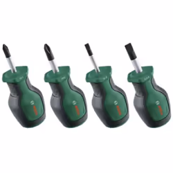 Set di cacciaviti corti, 4 pezzi cacciaviti corti compatti ed ergonomici per il serraggio in spazi ristretti cacciaviti corti ...