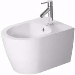 Bidet sospeso Compact con troppopieno dimensioni: 370 × 480 mm materiale: ceramica per sanitari WonderGliss finitura 1 foro p ...