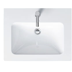 Duravit - me by Starck - Lavabo da mobile 63x49 cm, con 1 foro per miscelatore, bianco alpino 2336630000