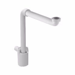 Il sifone salvaspazio è consigliato in combinazione con la sottostruttura del lavabo