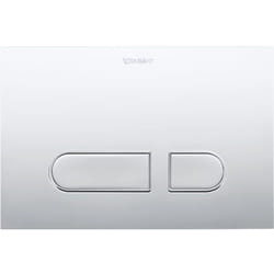 DuraSystem - Placca di comando A1 per il risciacquo di wc, cromo lucido WD5001021000 - Duravit