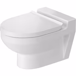 Sedile WC Duravit DuraStyle per WC a parete per bambini 257409 Cerniere in acciaio inox con meccanismo di chiusura soft-closi ...