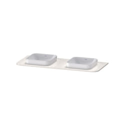 Duravit - Happy D.2 Plus Console HP032K, 1300x550 mm, 2 découpes,