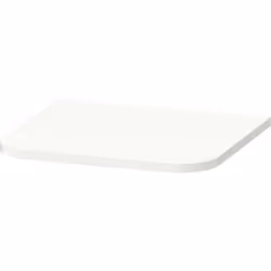 Piastra di copertura Duravit Happy D.2 Plus per armadi semi-alti, 403x364 mm adatto per armadi semi-alti HP 1260, HP 1261