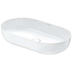 Duravit - Luv - Lavabo da appoggio, 70x40 cm, senza troppopieno, bianco 0379700000