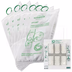Sacchetti folletto FP 140 originali 6 pz profumi dovina - Vorwerk Kit sacchetti per Folletto VK140 originali - vk 150 , inclu ...