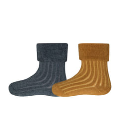 Ewers 401965-1-1617 calzino Unisex Calzini per squadra Antracite, Ocra 2 paio/a