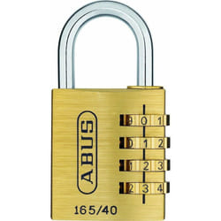 Abus - Lucchetto a combinazione 165/40 – Lucchetto in ottone – con codice numerico regolabile individualmente – Serratura per valigia/serratura a
