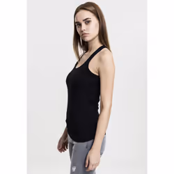 Urban Classics Ladies Jersey Canottiera Girocollo Manica corta Cotone, Elastan - Vista aggiuntiva 6