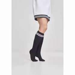 Urban Classics TB770 Femmina Calze al ginocchio Nero, Bianco 1 paio/a - Vista aggiuntiva 4