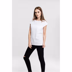 Urban Classics Ladies Extended Shoulder Tee Maglietta Girocollo Manica corta Cotone, Maglia