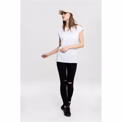 Urban Classics Ladies Extended Shoulder Tee Maglietta Girocollo Manica corta Cotone, Maglia - Vista aggiuntiva 5