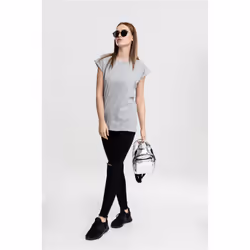 Urban Classics Ladies Extended Shoulder Tee Maglietta Girocollo Manica corta Cotone, Maglia - Vista aggiuntiva 5