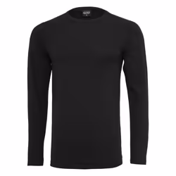 Urban Classics Fitted Stretch L/S Maglietta Girocollo Manica lunga Cotone, Elastan