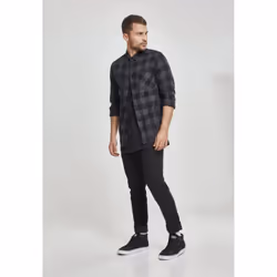 Urban Classics Checked Flanell Camicia Manica lunga Cotone - Vista aggiuntiva 7