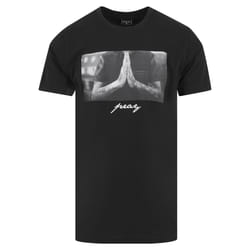 Mister Tee Pray Maglietta Collare rotondo Manica corta Cotone