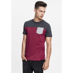 Urban Classics 3-Tone Pocket Maglietta Girocollo Manica corta Cotone