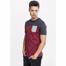 Urban Classics 3-Tone Pocket Maglietta Girocollo Manica corta Cotone - Vista aggiuntiva 6