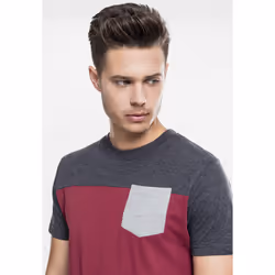 Urban Classics 3-Tone Pocket Maglietta Girocollo Manica corta Cotone - Vista aggiuntiva 8