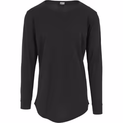 Urban Classics TB1101 Camicia Girocollo Manica lunga Cotone