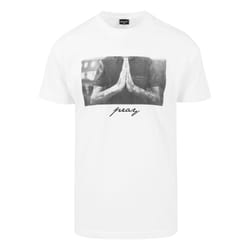 Mister Tee Pray Maglietta Collare rotondo Manica corta Cotone
