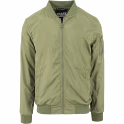 Urban Classics TB1258, Bomber, Maschio, Adulto, 2 tasche, Poliestere, Oliva