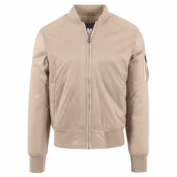 Urban Classics Basic Bomber Jacket, Bomber, Maschio, Adulto, 3 tasche, Poliammide, Nylon, Beige