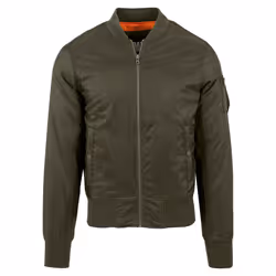 Urban Classics Basic Bomber Jacket, Bomber, Maschio, Adulto, 3 tasche, Poliammide, Nylon, Oliva