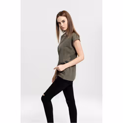Urban Classics Ladies Extended Shoulder Tee Maglietta Girocollo Manica corta Cotone, Maglia