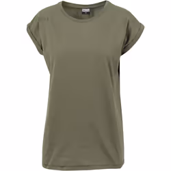 Urban Classics Ladies Extended Shoulder Tee Maglietta Girocollo Manica corta Cotone, Maglia - Vista aggiuntiva 6