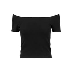 Urban Classics TB1500 Parte superiore (abbigliamento) Scollatura a ballerina Manica corta Cotone, Elastan