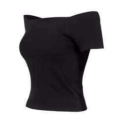 Urban Classics TB1500 Parte superiore (abbigliamento) Scollatura a ballerina Manica corta Cotone, Elastan - Vista aggiuntiva 8