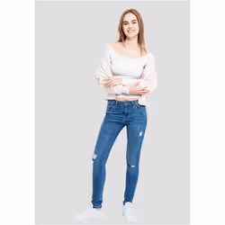 Urban Classics TB1500 Parte superiore (abbigliamento) Scollatura a ballerina Manica corta Cotone, Elastan - Vista aggiuntiva 7