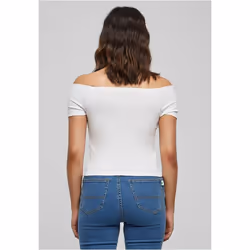 Urban Classics TB1500-00220-0054 Canottiera Scollo a spalle scoperte Manica corta Cotone, Elastan - Vista aggiuntiva 6