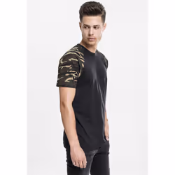 Urban Classics Raglan Contrast Tee Maglietta Girocollo Manica corta Cotone, Maglia - Vista aggiuntiva 7