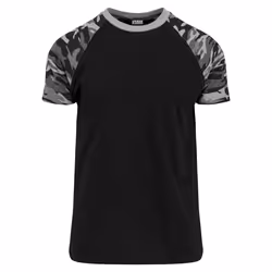Urban Classics Raglan Contrast Tee Maglietta Girocollo Manica corta Cotone, Maglia - Vista aggiuntiva 2