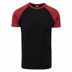 Urban Classics TB639, Maglietta, Adulto, Maschio, Nero, Borgogna, Monocromatico, XXL