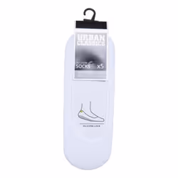 Urban Classics TB1644-00220-0080 Unisex Calzini per scarpe da ginnastica Bianco 5 paio/a - Vista aggiuntiva 4