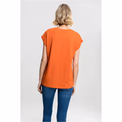 Urban Classics Ladies Extended Shoulder Tee Maglietta Girocollo Manica corta Cotone, Maglia - Vista aggiuntiva 3